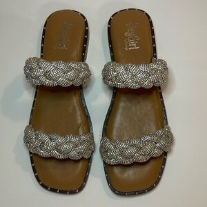 Corkys Clear Rhinestone Sandals